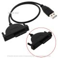 USB 2.0 To Mini Sata Ii 7+6 13Pin Adapter for Laptop Cd/Dvd Rom Slimline Drive Converter Cable Screws Steady Style 1Pcs. 