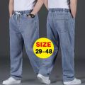 10XL Oversize Jeans Men Breathable Loose Trousers Male Casual Denim Pants Plus Size 48 46 44 Denim Jeans Men Clothing Streetwear.