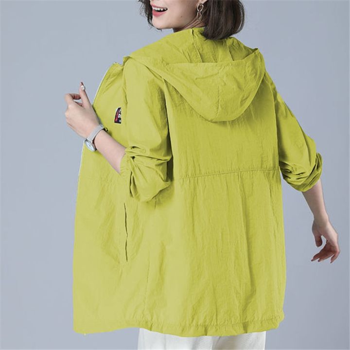 Sun-Proof%20Clothing%20Women's%20UV%20Summer%20New%20Anti-Ultraviolet%20All-Match%20Sun%20Protection%20Clothing%20Female%20Coat%20Jacket%20Hooded%20Top%20-%20Image%204