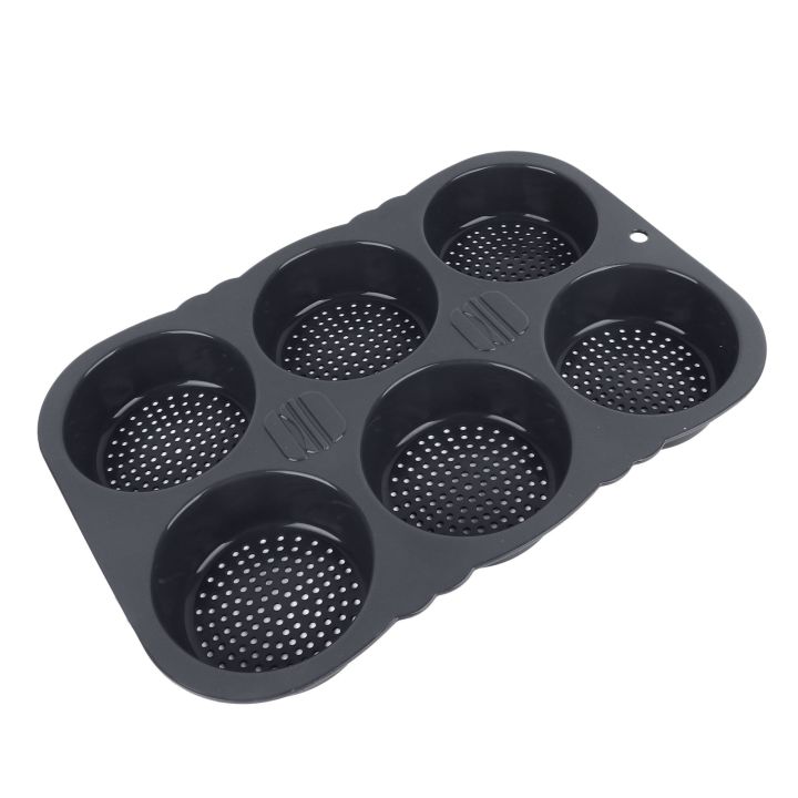 Baking%20Mould%206%20Cavity%20Easy%20To%20Clean%20Reliable%20Silicone%20Hamburger%20Bun%20Mould%20Foldable%20Multipurpose%20for%20Microwaves%20for%20Restaurant%20-%20Image%202