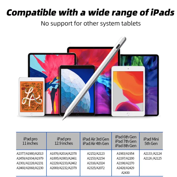 Palm%20Rejection%20Stylus%20Pen%20Bluetooth%20Touch%20Screen%20Pen%20Writing%20Drawing%20For%20Apple%20Pencil%202%20Magnetic%20Design%20For%20Ipad%20Mini5%20Tablet%20-%20Image%207