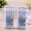 12 Colors Dual Tip Art Marker Set 12 pes set.