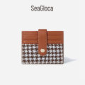 Seagloca New Fashion Trend Korean Version Small Fresh and Ultra-thin Biofold Coin Card Holder for Woman. 