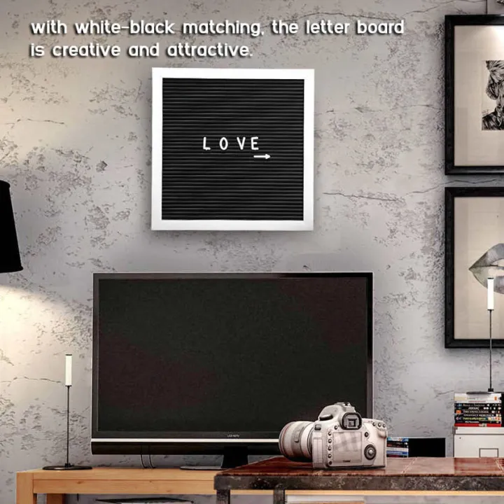 25cm*25cm%20Message%20Plastic%20Letter%20Board%20Sign%20Changeable%20Letters%20Numbers%20Room%20Decor%20(White%20Frame)%20-%20Image%205