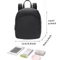 White Picture Print Mini Backpack Crossbody Bag for Teenage Girl Women Shoulder Phone Purse Korean Style New Trendy Female 2023. 