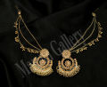 Bahubali Jhumka Earring With Ear Chain For Women - Chain. 