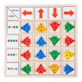Children Wooden Thinking Training Games Montessori Educational Color Shape Direction Cognition Toy For 2 3 4 Years Old Kids Toys. 