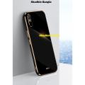 For Redmi 9a Back Case Luxury Ultra Golden Plating Phone Cases Soft TPU Silicone Shockproof Camera Protective Casing Cover. 