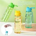 Cup gift anti-fall settled outside water sports cup with rope material water bottle portable 600ml plastic container cute student couple water cup Mark. 