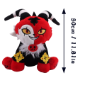 Happy Night Hazbin Hotel Plush Toy Funny Dust Alastor Charlie Vaggie Adam Meow Plush Cute Cotton Stuffed Cat Plushie Toy Kids Birthday Gifts. 
