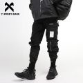 11 BYBB'S DARK Multickets Hop Cargo Pants Men Harajuku Casual Streetwear Sweatpants Joggers Ribbons Trousers Harem Pants. 
