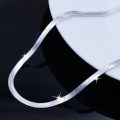 Stylish Men Stainless Steel Flat Snake Neck Necklace.