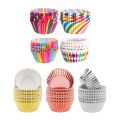 300 pcs Foil Cupcake Liners Muffin Paper Cases Baking Cups & 400 pcs Oil proof paper Cupcake Baking Paper Cups - Photo Color. 