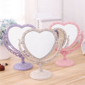 31 Nians love heart shaped dormitory desktop princess mirror table decoration girl pink heart makeup dressing mirror. 