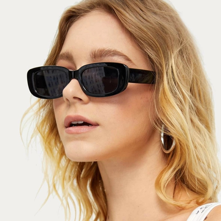 FG New Small White Frame Oval Sun Glasses Trend Sunglasses Unisex Punk Street Trend Cool Eyeglass Shades Glasses Frame UV400