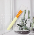 Facial mask applicator makeup brush. 