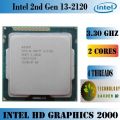 Intel Core i3 2nd Gen 3.30GHz CPU Processor. 