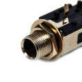 2Pcs 6.35mm Audio Headphone Jack 1/4 inch 5 Pin Audio Microphone Female Socket Panel Mount Solder Conenctor.