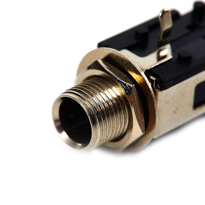2Pcs%206.35mm%20Audio%20Headphone%20Jack%201/4%20inch%205%20Pin%20Audio%20Microphone%20Female%20Socket%20Panel%20Mount%20Solder%20Conenctor%20-%20Image%206