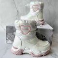 FLAMINGO Winter Wool Keep Warm Shoes Anti-slip Children High Quality Snow Boots for Girl Size 23-28.
