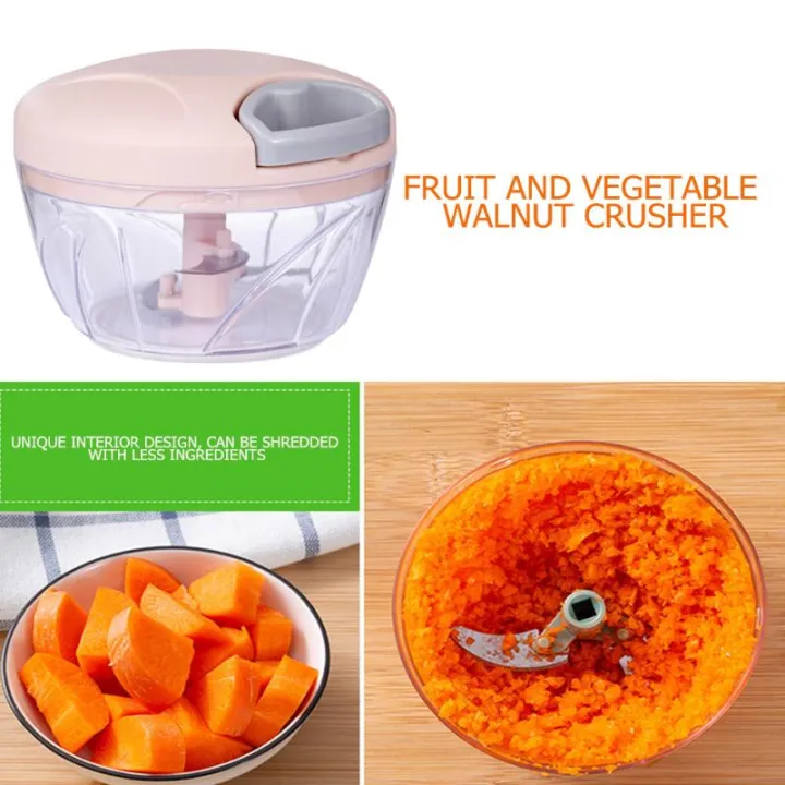 Hand String Blender Manual Fruit Vegetable Chopper Hand Pull String Food Cutter Onion Nuts ...