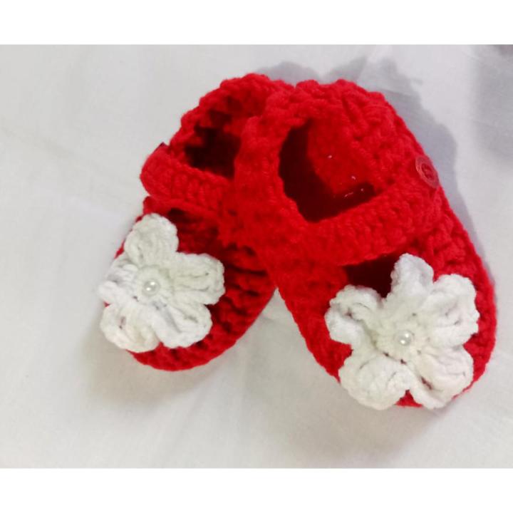 Newborn Baby Knit Woolen Sock Infant Girls Crochet Toddler Crib Shoes  Baby Shoes Girls