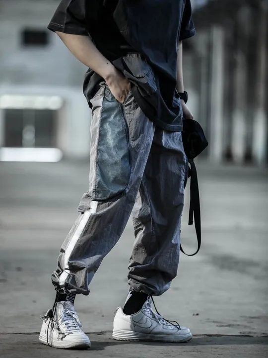 ENSHADOWER%2020SS%20Techwear%20Metal%20Nylon%20Stitching%20Drawstring%20Loose%20Reflective%20Strips%20Pants%20Fashion%20Streetwear%20cyberpunk%20Darkwear%20-%20Image%205