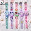 Sanrio Watch Kawaii Melody Cinnamoroll Children LED Luminous Watch Kuromi Hello Kitty Student Wrist Watch Kids Birthday Gift Toy - Kids Watch - Watch.