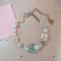 Goth Harajuku Cute Y2k Handmade Aesthetic Heart Star Charm Beads Bracelet super baby. 