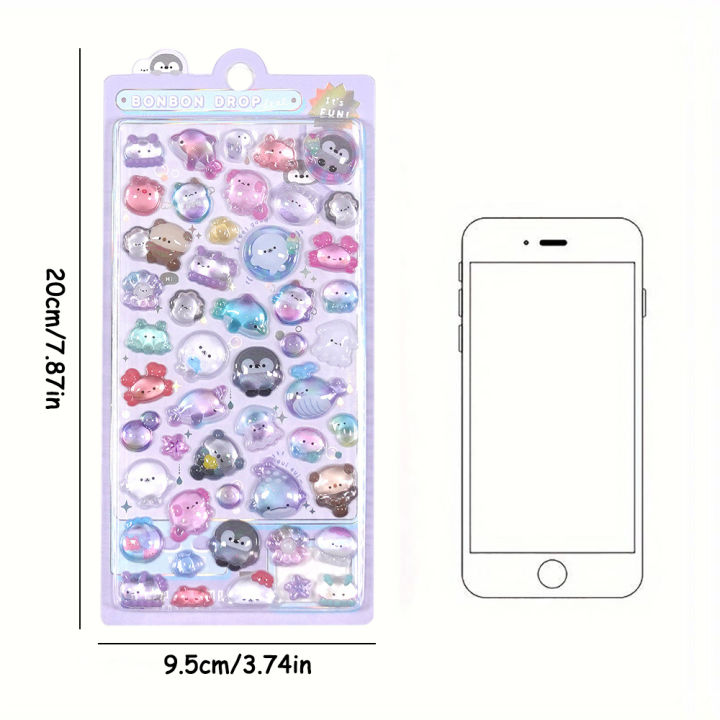Creative%20Candy%20Ghost%20Rabbit%20Drop%203D%20Relief%20Stickers%20Scrapbooking%20Diy%20Diary%20Stationery%20Sticker%20Decor%20Cute%20Aesthetic%20Stickers%20-%20Image%206