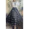 Black Floral Skirt set For Women. 