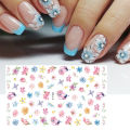 1pcs Sakura Nail Art Decals Stickers 3D Cherry Blossom Flower Transfer Foils Summer DIY Sliders Manicure Decorations TRF091-F669. 