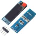 0.91 INCH OLED LCD Display 0.91 Inch DC 3-5V 4 Pin Connections Leads For Cables 12832 128×32 Pixel LCD Display Module IIC I2C Interface Communicate Module Monitors.