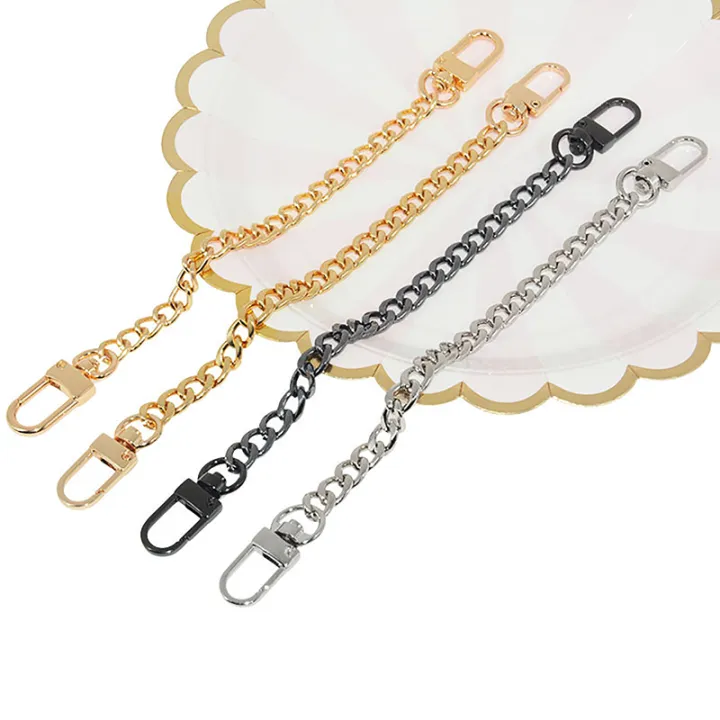 Chain%20Bag%20Strap%20Accessories%2020cm%20Extension%20Chain%20Bag%20Metal%20Chain%20Solid%20Color%20DIY%20Chain%20Durable%20Gold%20Silver%20Black%20Belts%20Huiye%20-%20Image%203