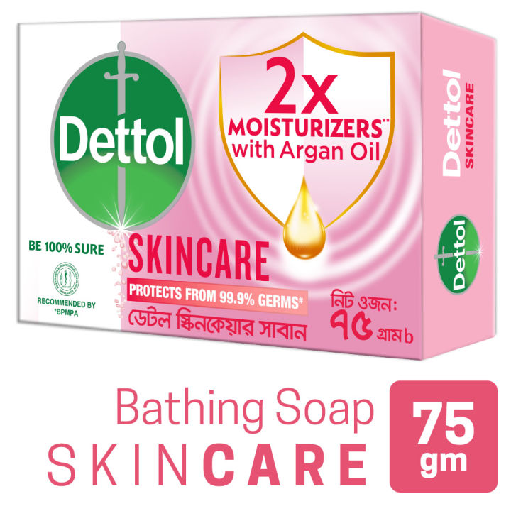 Dettol Soap Skincare 75gm Bathing Bar Soap