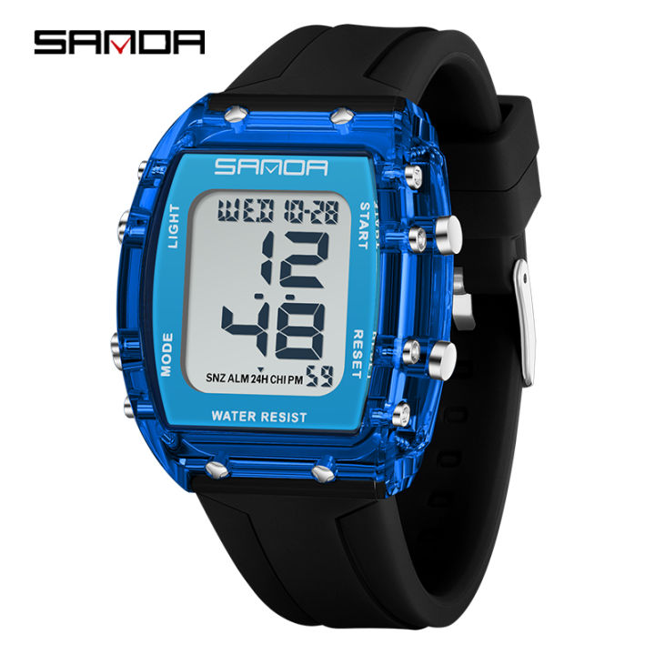 SANDA%20Solid%20Color%20Transparent%20Dial%20Multifunctional%20Timing%20Watch%20Outdoor%20Waterproof%20Night%20Light%20Men's%20Watch%20SD2175-6%20-%20Image%209