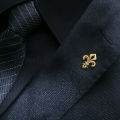 【No-profit】 Tangula Classic Christian Holy Lily Flower Brooch Stainless Steel Men Shirt Suit Collar Badge Pins Vintage Jewelry. 