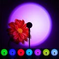 Kerokuru USB Sunset Light Lamp Self Photography Light LED Rainbow Neon Night Light Projector Photography Wall Atmosphere Light.