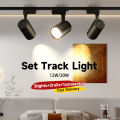 LED Ceiling COB Track Light Set 3 Lights 2Rail Spot Light 12W 20W 30W Track Lamp For Living Room Clothing Store Home Decoration Lighting Black White. 