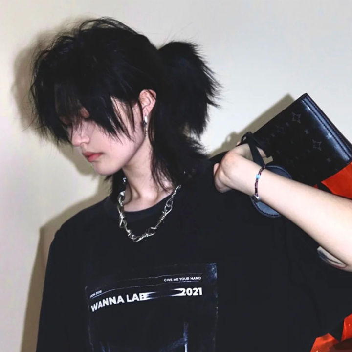 Samurai%20Head%20Wig%20Japanese%20Handsome%20Neutral%20Anchovy%20Head%20Fluffy%20Natural%20Wolf%20Tail%20Men%20and%20Women%20Hair%20Cover%20Spot%20One%20Piece%20Dropshipping%20-%20Image%202