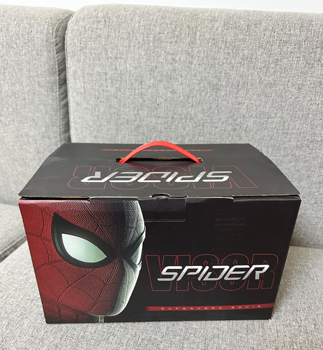 New%20Spider-man:no%20Way%20Home%20Spider%20Man%20Mask%20Luxury%20Helmet%20Rechargeable%20Remote%20Eyes%20Movable%20Mask%20Cosplay%20Decoration%20Gift%20Toys%20-%20Image%202