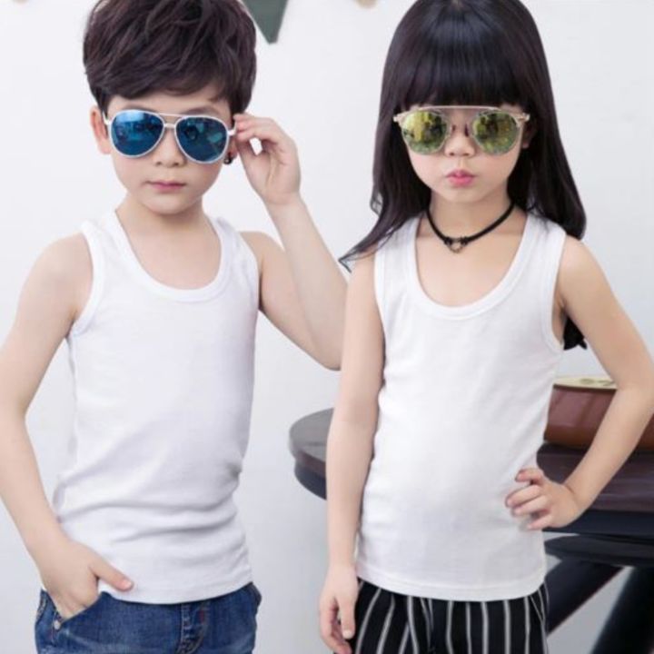 London Boy White Cotton vest Sando Ganji For Boys/ Baby-Best Quality -(1 Month to 14 Years)