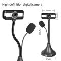 Webcam 480P Full HD 1080P with External Microphone Camara Stand for Laptop Desktop Video Calling for Youtube Recording Web Cam.