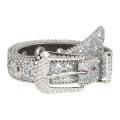 Men Women Rhinestone Belt Western Cowgirl Cowboy Bling PU Leather Belt Jeans Pants for Trendy Costume Accessories Eyelet Belt. 