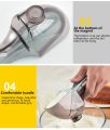 Adjustable Measuring Spoons for Kitchen, Set of 2 Pieces / Kitchen Tool Plastic Scoop Measuring Cup with Magnetic.