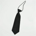 3X Solid Black Polyester Elastic Slim Necktie Neck Tie for Child.