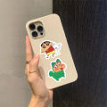 100Pcs Cartoon Anime Crayon Shin chan Stickers For Car Laptop Phone Stationery Decor Vinyl Decals Waterproof Sticker Kids Gift.