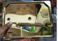 Bike metal number plate holder for all motorcycle- Golden. 