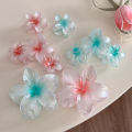 Fashion Gradient Flower Hair Clip For Women Sweet Ponytail Hair Claw Shark Clip Hairpin Barrettes Hawaiian Hair Accessories Bayline.