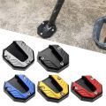 Motorcycle Bike Kickstand Pad Support Side Stand Extender Foot Side Stand Extension Foot Pad Support Plate Anti-Skid Enlarged Base Motorbike Accessories.